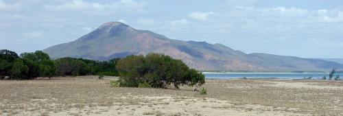 Salt pans on Princess Charlotte Bay, CYP